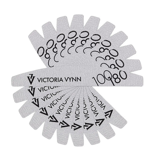 Victoria Vynn Nail Files 100/180 White Crescent